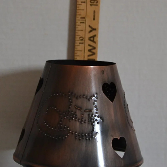 Tin Cat Candle  Holder - Picture 4 of 4